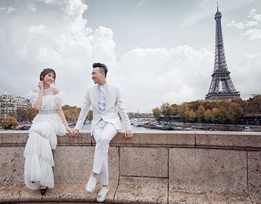 Ngắm ảnh cưới Trấn Thành - Hari Won tại Pháp