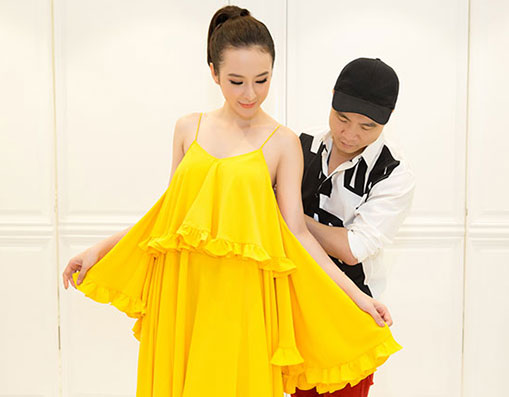 Angela Phương Trinh tỏa sáng thử trang phục NTK Đỗ Mạnh Cường