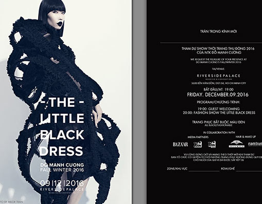 Lộ diện Thiệp mời show The Little Black Dress by DMC